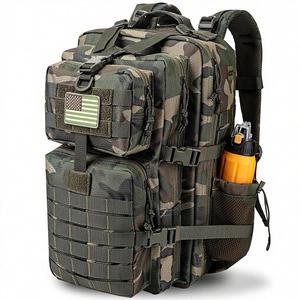 Mochila Táctica de Asalto MOLLE de 45L Resistente al Agua, Mochila de Camping con 5 Compartimentos y Porta Botellas para 3 Días - Product Image 1