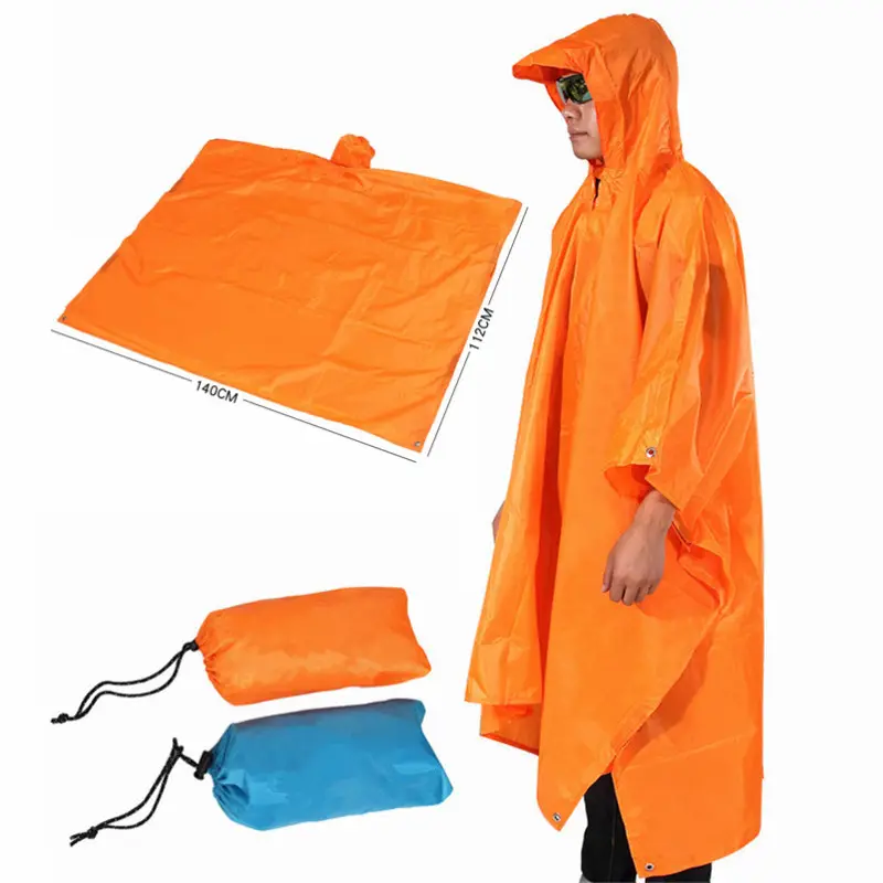 Manteau de pluie personnalisé, camouflage militaire, multifonctionnel, en matériaux jecécologiques, ponjos de pluie, à utiliser comme tapis de sol ou bâche pour le Camping, collection