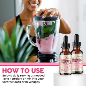 बायोफ्लेक्टिक ओएम लेबल महिलाओं के तरल प्रोबायोटिक्स पूरक वयस्कों के साथ प्रीबायोटिक तरल ड्रॉप - Product Image 5