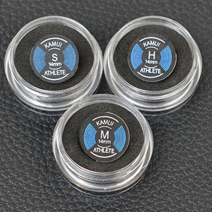 Embout de queue de <span class=keywords><strong>billard</strong></span> R-PT Professional Kamui Athlete 8 couches S/M/H 14 mm en cuir, logo personnalisé, emballage en boîte acrylique durable pour le <span class=keywords><strong>billard</strong></span> - Product Image 2