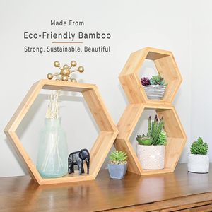 Elegante Estante de Almacenamiento de <span class=keywords><strong>Madera</strong></span> para Montar en la Pared, para Baño, Cocina, Sala de Estar, Decoración de Pared y Organización del Espacio - Product Image 1