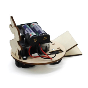 Kit de robot lapin en bois, jouet éducatif STEM pour enfants de 7 à 9 ans, modèle scientifique et d'ingénierie à commande manuelle - Product Image 4