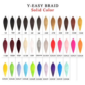 Vente en gros de <span class=keywords><strong>tresses</strong></span> synthétiques pré-étirées de 38 pouces 4X, haute douceur, style africain lisse, <span class=keywords><strong>coiffure</strong></span> tressée pré-étirée - Product Image 5