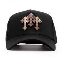 Envío Gratis Gorras de Béisbol de Terciopelo Brillante con Bordado de Pedrería y Perlas, Gorras Personalizadas de 5 Paneles, Gorras Dandi