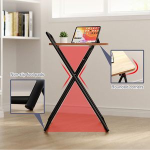 Escritorio plegable portátil para ordenador portátil, <span class=keywords><strong>mesa</strong></span> de <span class=keywords><strong>estudio</strong></span> de lectura para espacio pequeño, dormitorio, sala de estar, escritorio - Product Image 4