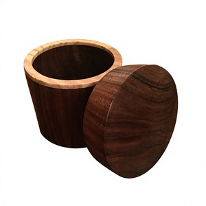 Eco-Friendly Classic 250mL Wooden <b>Spice</b> <b>Jar</b> with Natural Wood Lid for Kitchen Pantry and Seasoning Storage - Product Image 3
