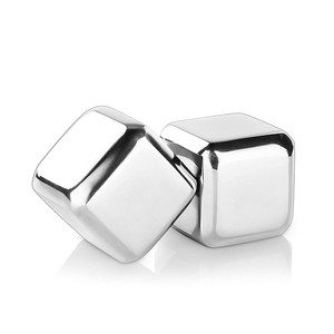 Cubitos de hielo de piedra de acero inoxidable 304 reutilizables, piedras <span class=keywords><strong>para</strong></span> enfriar whisky, precio barato, OEM - Product Image 4