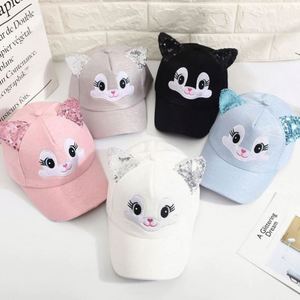 Wholesale Custom Embroidery 5 Panel Cute <b>pink</b> Baby Boys Girls Kids Baseball Cap With Ears - Product Image 1