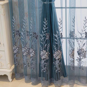 Tenda ricamata di lusso moderno <span class=keywords><strong>per</strong></span> soggiorno e camera <span class=keywords><strong>da</strong></span> letto con luce che blocca la protezione solare accessorio elegante <span class=keywords><strong>per</strong></span> la decorazione della casa - Product Image 6