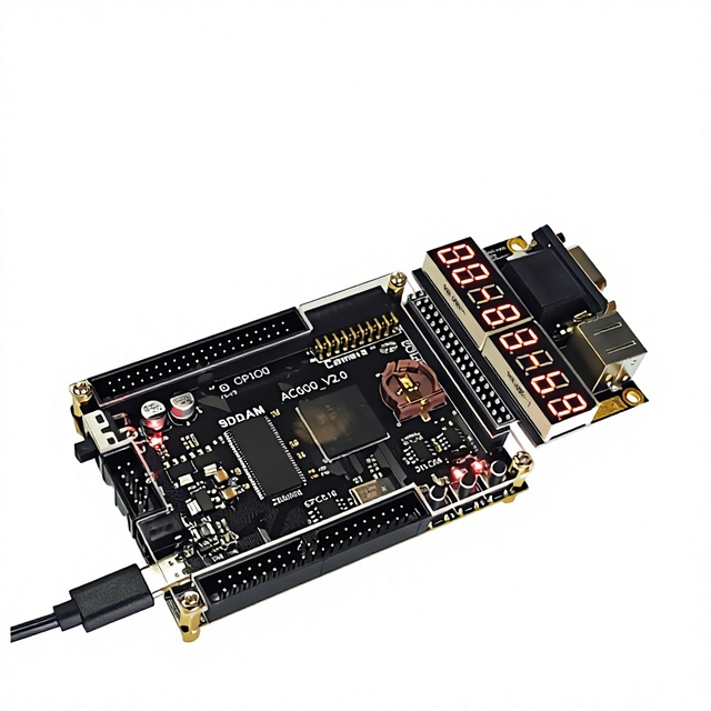 FPGA 8-Digit 7-Segment Display Module, RGB332 VGA Output, PS/2 Interface, for FPGA Development Boards M680