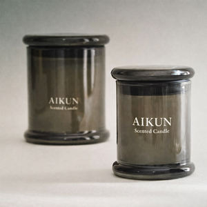 Vela aromática AIKUN con aroma intenso, etiqueta personalizada, frasco personalizado, para decoración del hogar, recuerdos de fiesta, cumpleaños, días festivos - Product Image 1