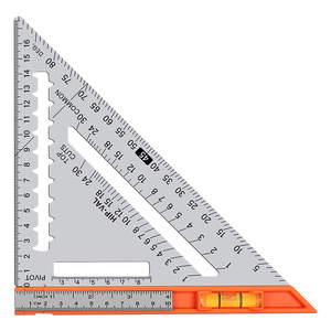 Aluminum Alloy Triangular Ruler 7 Inch With Protractor For Woodworking Measurement And Drawing Straight Lines - Product Image 5