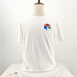 White Custom Printing Customer's Slogan Heavyweight Organic Cotton <b>T</b>-Shirt for Men Personalizzate <b>T</b> Shirt Oversize Cotone 100% - Product Image 1