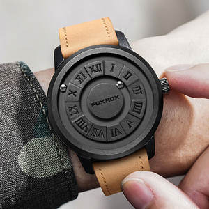 ساعة FOXBOX الجديدة طراز 0047 بتصميم كلاسيكي بأرقام رومانية، ساعات رجالية بحركة كوارتز عالية الجودة، مقاومة للماء حتى 3ATM - Product Image 6