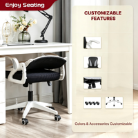 Fauteuil de Bureau Ergonomique en Maille Fabricant Chaise Pivotante Ajustable Siège Ergonomique Pliant Gtplayer pour Douleurs Lombaires