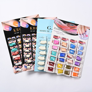 Nouveaux produits pour ongles, <span class=keywords><strong>couleur</strong></span> unie, 24 emballages, plaque de cartes, <span class=keywords><strong>faux</strong></span> ongles, vente en gros - Product Image 1