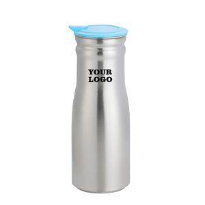 Bottiglia d'Acqua in Acciaio Inox da 1000ml, Brocca Antigoccia con Fondo Antiscivolo Rinforzato, Finitura Spazzolata e Coperchi Multicolore - Product Image 6