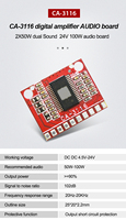Carte amplificateur de puissance numérique 50W + 50W DC 5V 12V 24V Module Audio stéréo double canal TDA7492, prix d'usine CA-3116