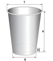 Máquina para Vasos de Papel de Doble Pared, 4-22 oz, 180-350 g/m², 220V/380V, 60-80 Piezas/Min, 6000W, 2400 kg