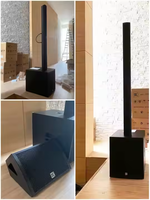 Équipement audio live T408 pour club, enceintes colonne actives alimentées de 4 pouces pour intérieur