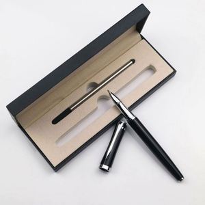 Factory Wholesale Metal Rollerball Pen Custom Logo Hotel Office Business <b>Gift</b> Box Luxury Pens for Men - Product Image 2