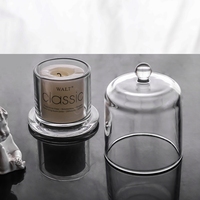 Botol Lilin Kubah Transparan Beraroma, Botol Diffuser Lilin, Stoples Lilin Kaca Unik Dengan Tutup