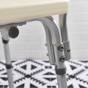 Silla de Ducha Bariátrica Plegable y Ajustable con Marco de Aluminio KDB Health KDB-799L, Capacidad de 150 kg, para Uso en Rehabilitación y Residencias de Ancianos - Product Image 4