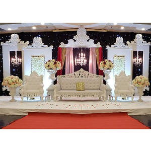 ด้านบนเอเชียจัดงานแต่งงานเวทีสีขาวเมลเบิร์นที่ดีที่สุดคาลการีตกแต่งเวทีแต่งงานอินโดตะวันตกเวทีต้อนรับงานแต่งงาน - Product Image 1