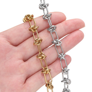 Nueva Cadena de Acero Inoxidable Hecha a Mano con Nudos Circulares, Cadena Versátil para Collares, Pulseras y Accesorios de Ropa - Product Image 6