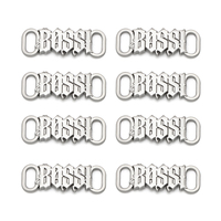 Étiquette de chaussure de sport personnalisée en alliage de zinc, étiquette métallique de haute qualité, étiquette de logo de baskets, étiquette de logo de marque personnalisée, breloque pour lacets