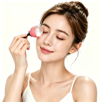 Rouleau de massage réutilisable en silicone 100 % alimentaire pour le visage, moule à glaçons pour affronter les poches sous les yeux, réduire les pores, thérapie par le froid