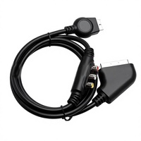 Kabel Pengisi Daya Kabel Scart Tv Hd Rgb Av Cepat untuk Xbox,Wii,WII U,N64,NGC,PS,PS1,PS2,PS3,Sega Genesis 1 2
