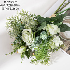 ช่อดอกกุหลาบประดิษฐ์ CallaFloral สีขาว ขนาด 12 นิ้ว สำหรับตกแต่งงานแต่งงาน ตกแต่งบ้าน แขวนผนัง จัดดอกไม้ - Product Image 3