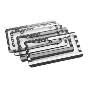 Venta Directa de Fábrica, Portaplacas de Aluminio con Diseño Personalizado para Decoración de Autos Estadounidenses - Product Image 1