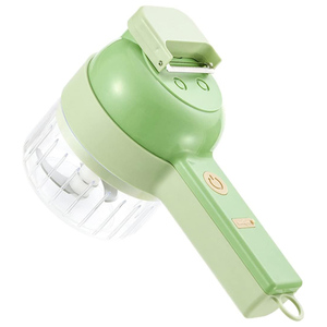 Portable 4-in-1 Electric Automatic Garlic <b>Vegetable</b> <b>Chopper</b> Handheld Eco-Friendly Microwave Safe Kitchen Accessory Stainless - Product Image 1