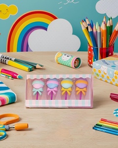 Lot de gommes créatives en forme de sucette et de crème glacée, mignonnes, pour la vente en gros, petit prix, coffret cadeau de papeterie - Product Image 4