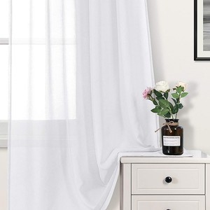 Cortinas y cenefas transfronterizas transparentes Dori de color sólido, Comercio Exterior Shaoxing de eBay para <span class=keywords><strong>Amazon</strong></span> - Product Image 3