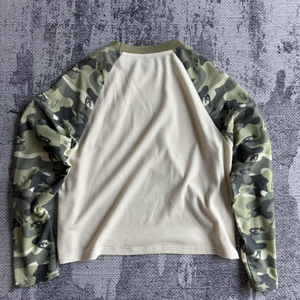 Camiseta Térmica Personalizada de Manga Larga <span class=keywords><strong>para</strong></span> <span class=keywords><strong>Hombre</strong></span>, Camuflaje, Alta Calidad, 100% Algodón, Tejido Waffle, Manga Larga - Product Image 2