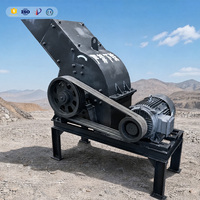 Concasseur à marteaux haute efficacité PC-400x600, 10-15 T/h, installation de concassage de pierres portable diesel pour le travail sur les briques, le verre et l'exploitation minière