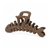 Pinces à cheveux en plastique en forme d'arête de poisson, pinces à cheveux extensibles pour queue de cheval, barrettes à nœud pour la baignade, accessoires pour cheveux pour femmes et filles