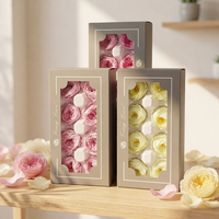 Naturecho Vente en gros de roses éternelles Austin préservées 4-5CM 8 pièces, roses David Austin pour arrangements floraux de mariage et de remise de diplôme, plus de 20 couleurs