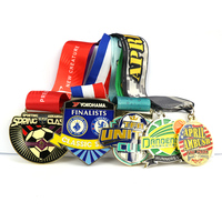 Médaille de danse en métal émaillé personnalisée avec ruban pour la danse hip-hop, la danse irlandaise et les compétitions sur scène
