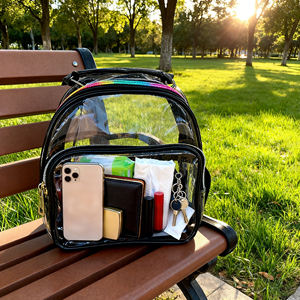 Sacs transparents personnalisés en usine avec logo, nouveaux sacs de sport transparents, sacs à maquillage, sacs à main de créateur, sacs de luxe pour femmes, sacs bandoulière - Product Image 6