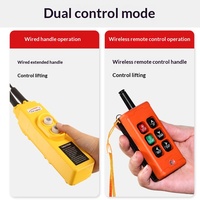 Mini-treuil électrique 220V avec câble métallique, capacité de charge 280kg, télécommandé, pour levage domestique