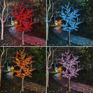 Arbre artificiel en métal à fleurs de <span class=keywords><strong>cerisier</strong></span> <span class=keywords><strong>lumineux</strong></span> à LED, étanche IP65, télécommandé, pour extérieur, décoration de paysage et de mariage - Product Image 2
