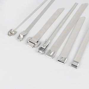 أربطة كابلات معدنية ذاتية الإغلاق من الفولاذ المقاوم للصدأ بالجملة، 4.6*100، غير مطلية، أربطة كابلات معدنية من الفولاذ المقاوم للصدأ 316، شريط تثبيت - Product Image 3