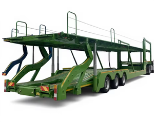 Semi-remorque porte-voitures en acier à 2 essieux pour le transport de voitures - Product Image 4