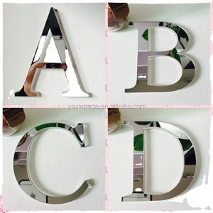 Acrylic Decorative Mirror <strong>Wall</strong> Sticker Home Decor Alphabet <strong>Letters</strong> - Product Image 2