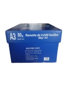 Papier de copie A3 double A, format A3 420*297mm, 80g/m², papier d'impression A3, 4*500 feuilles de papier de copie pour rapports, dessins et brouillons d'affiches