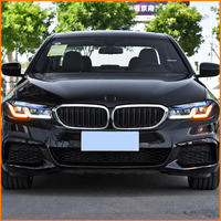 Pour BMW G30 G38 Série 5 2018-2023 Phare LED Matrix Six feux bas Six feux hauts Tricolore Bleu Sourcil DRL Protocole OEM Lumière Respirante